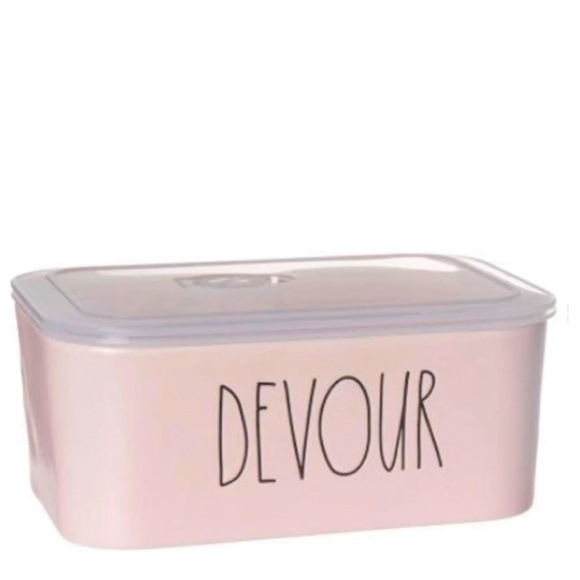 NEW Rae Dunn Pastel Pink Devour Vented Food Storage Container - Picture 2 of 2